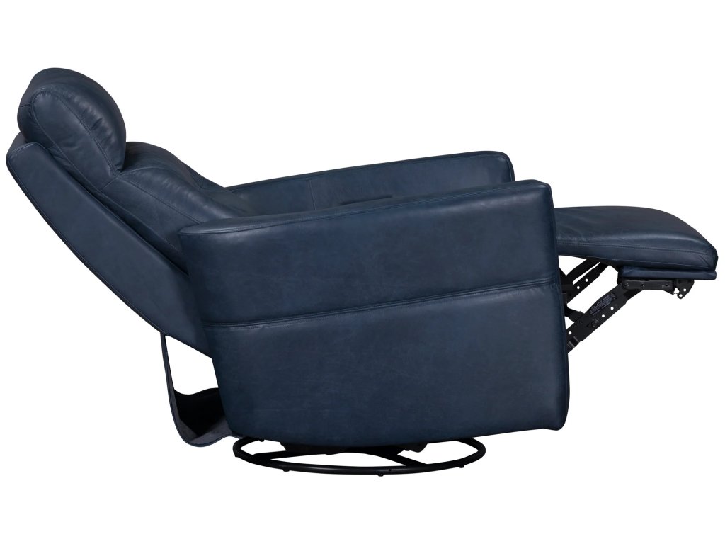 Vintage Navy Power Swivel Glider Recliner - image 3