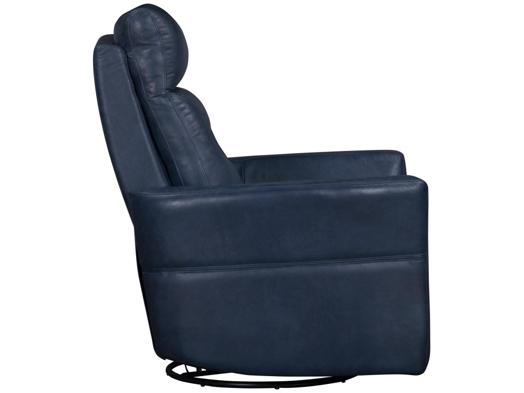 Vintage Navy Power Swivel Glider Recliner - image 4