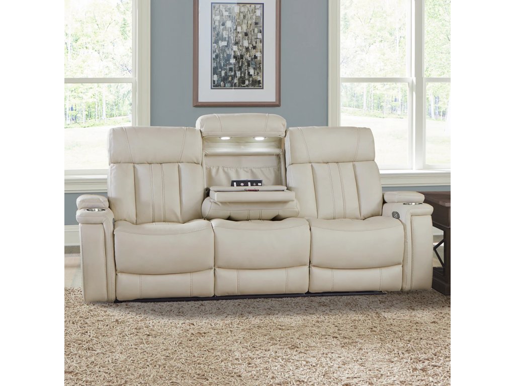 Fantom Ivory Power Drop Down Console Sofa - image 4