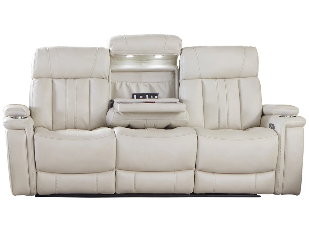 Fantom Ivory Power Drop Down Console Sofa - image 5