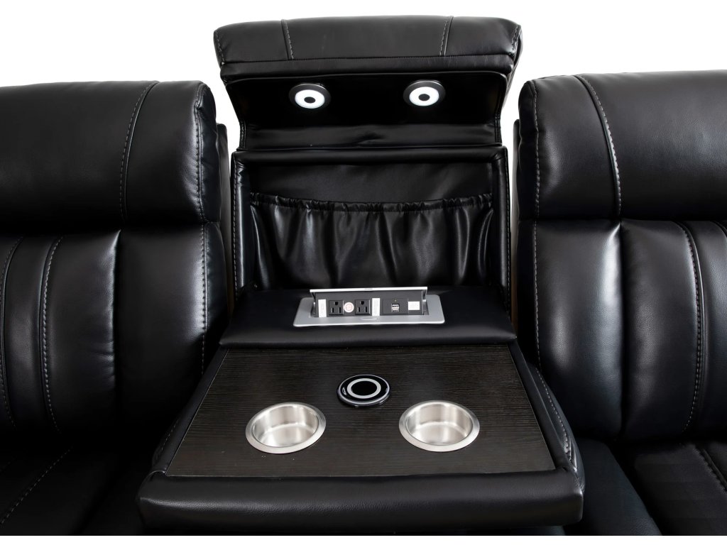 Midnight Power Drop Down Console Sofa - image 5