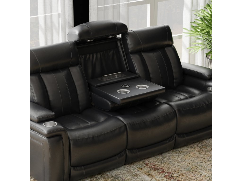 Midnight Power Drop Down Console Sofa - image 4