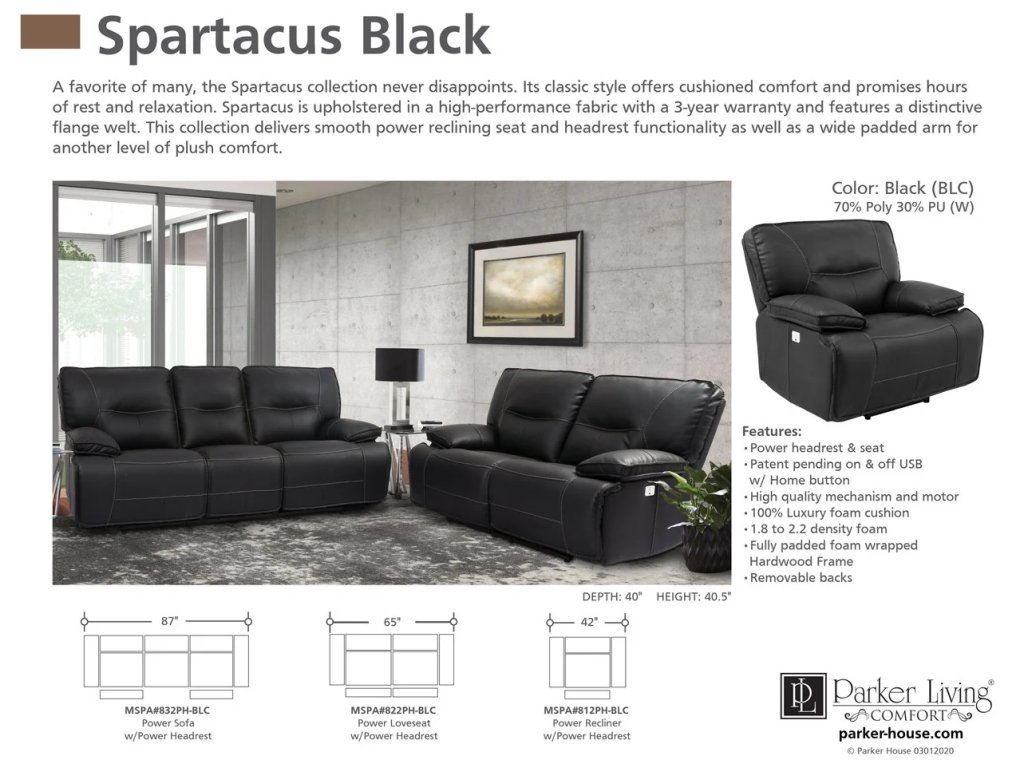 Black Power Reclining Collection - image 3