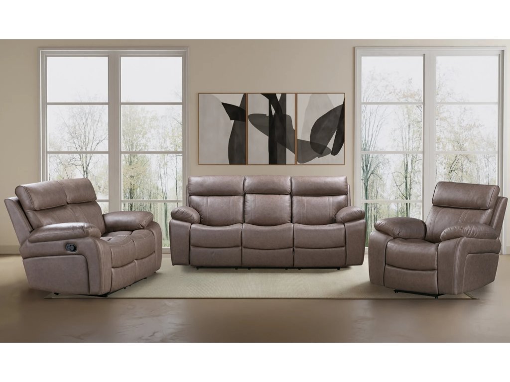 Theon Stokes Toffee Manual Sofa With Drop Down Table - image 10