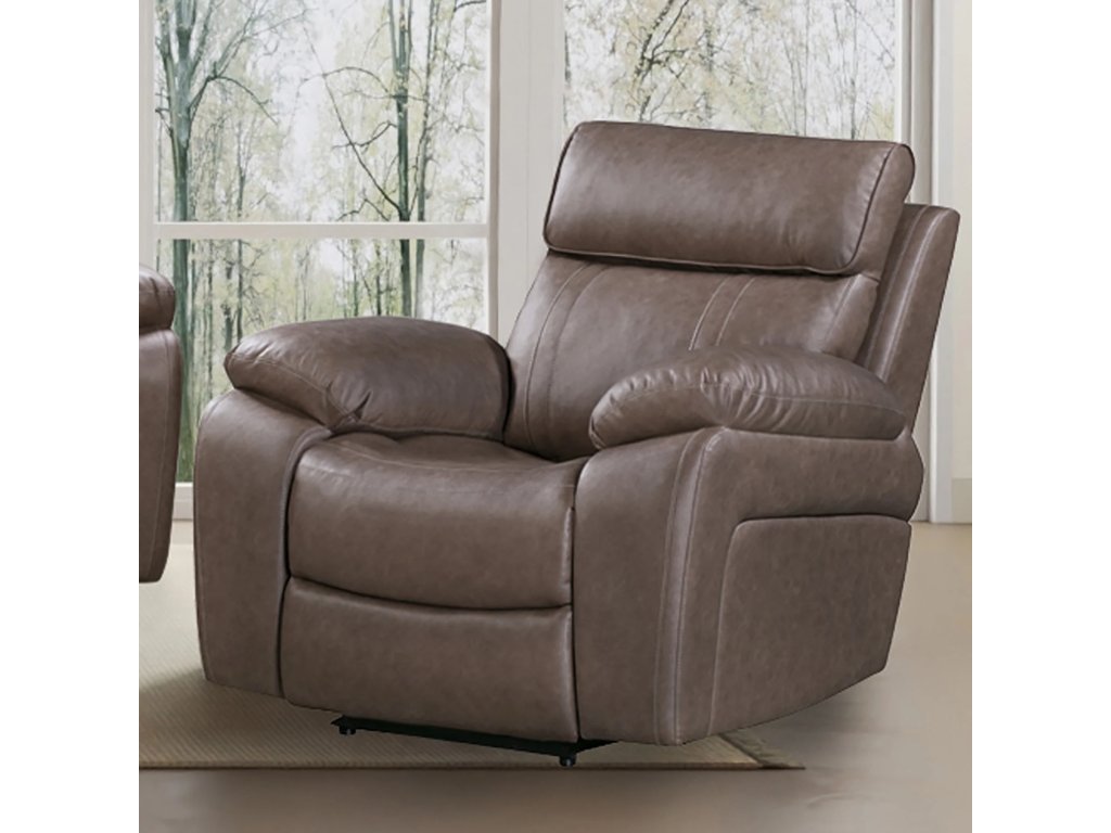 Theon Stokes Toffee Manual Glider Recliner - main image