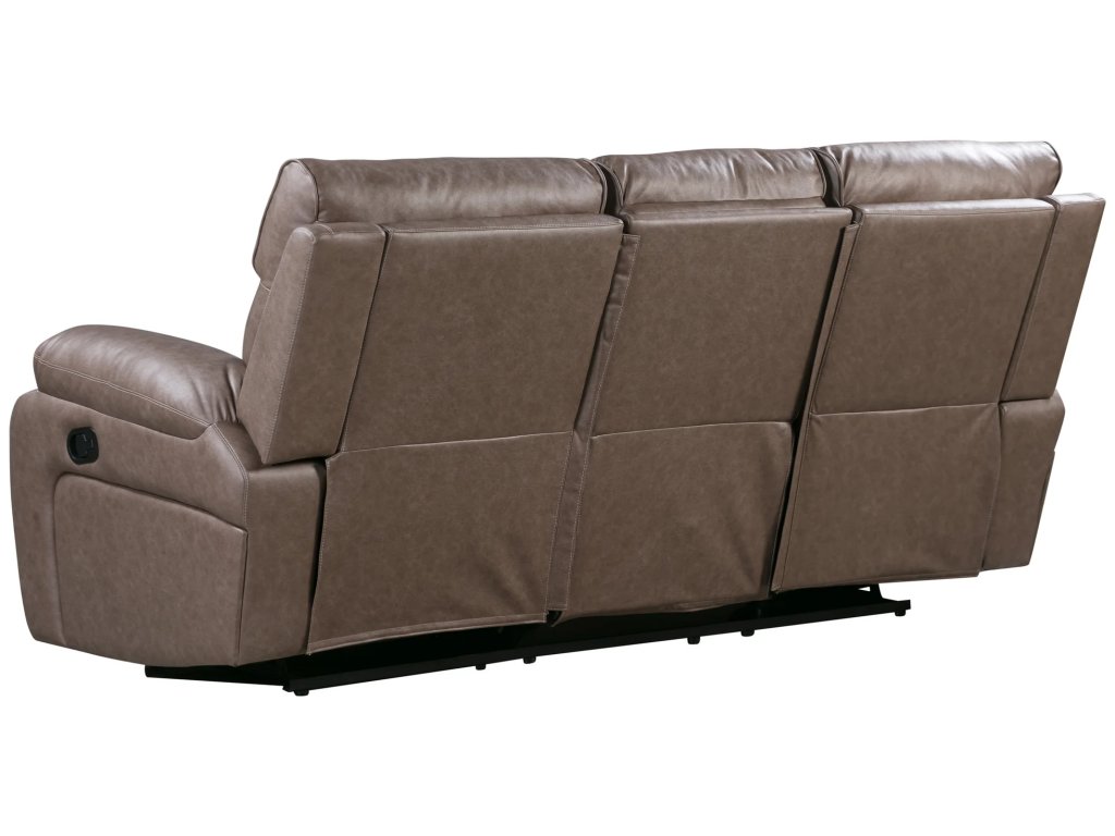 Theon Stokes Toffee Manual Sofa With Drop Down Table - image 8
