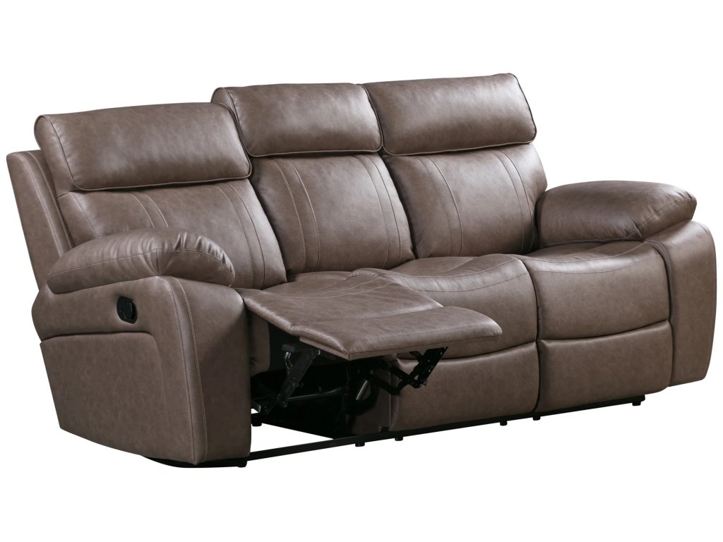 Theon Stokes Toffee Manual Sofa With Drop Down Table - image 4