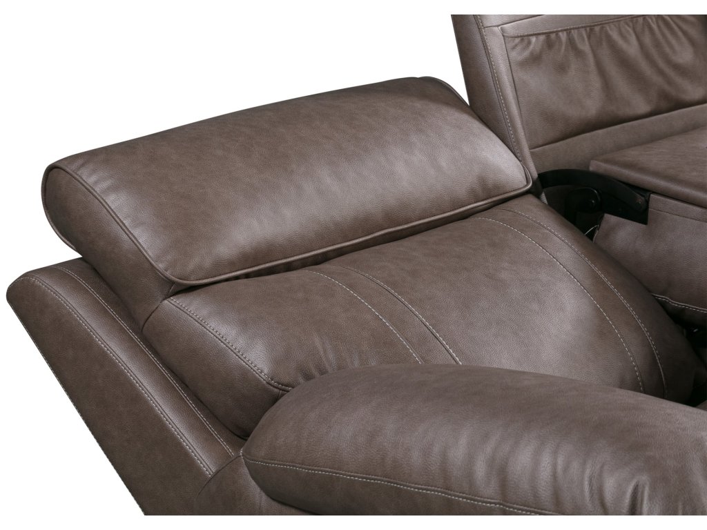 Theon Stokes Toffee Manual Sofa With Drop Down Table - image 7