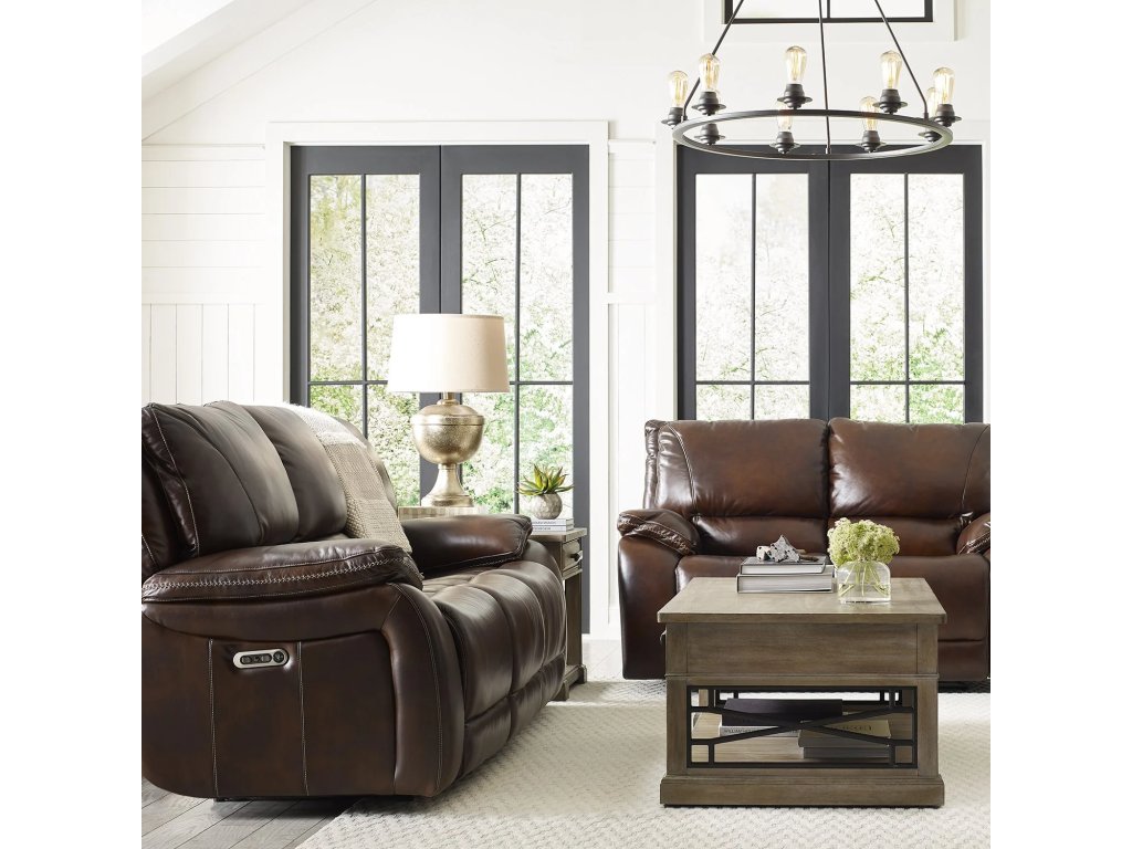 Vail Burnt Sienna Power Sofa - image 1