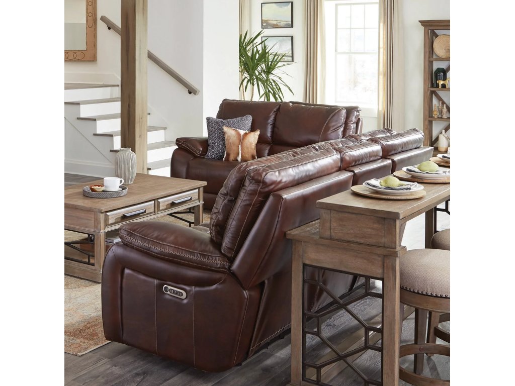 Vail Burnt Sienna Power Sofa - image 7