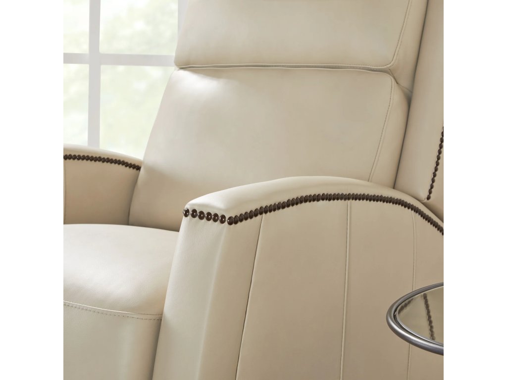 Vermont Pearl Glow Manual Pushback High Leg Recliner - image 2