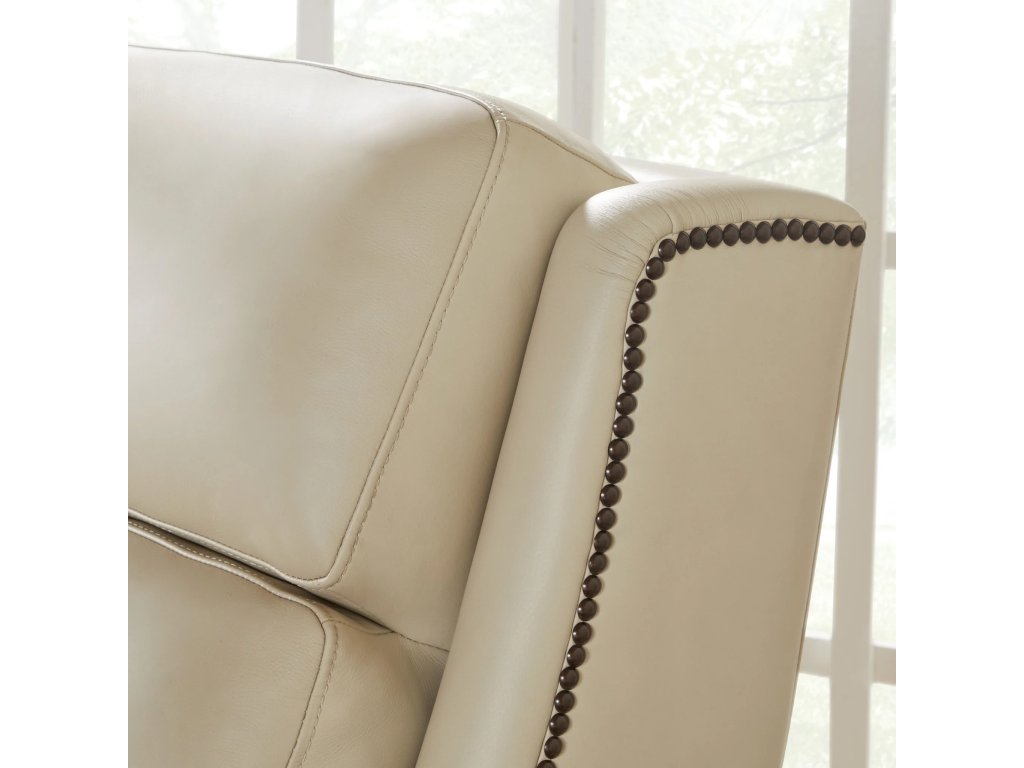 Vermont Pearl Glow Manual Pushback High Leg Recliner - image 3