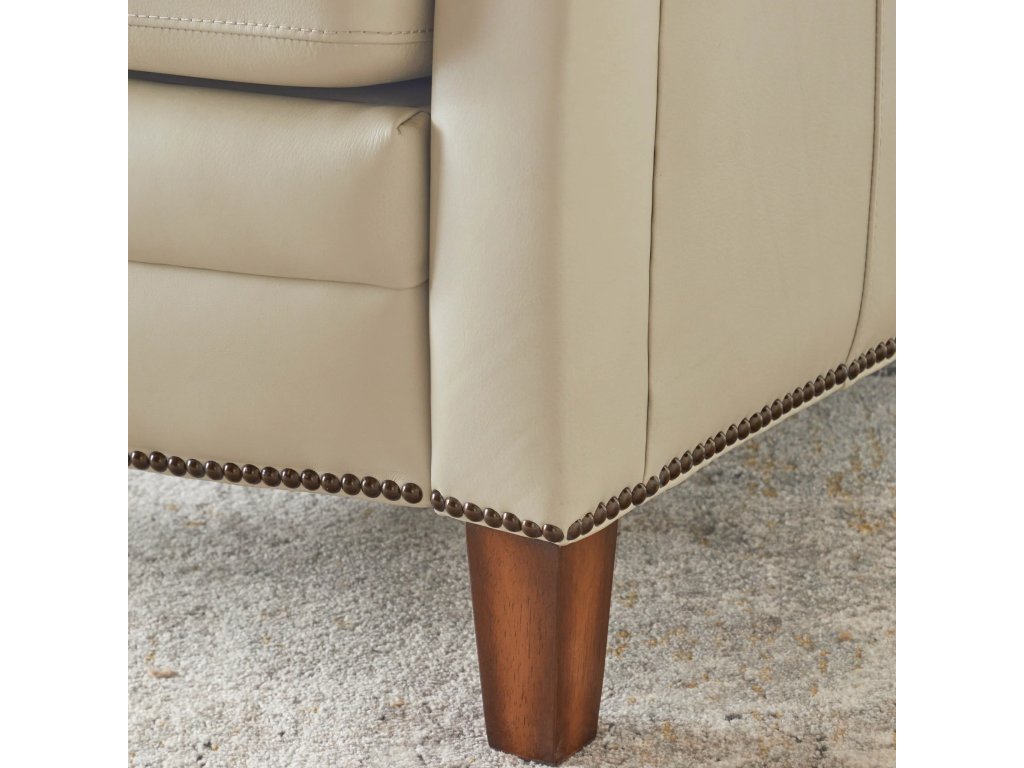Vermont Pearl Glow Manual Pushback High Leg Recliner - image 4