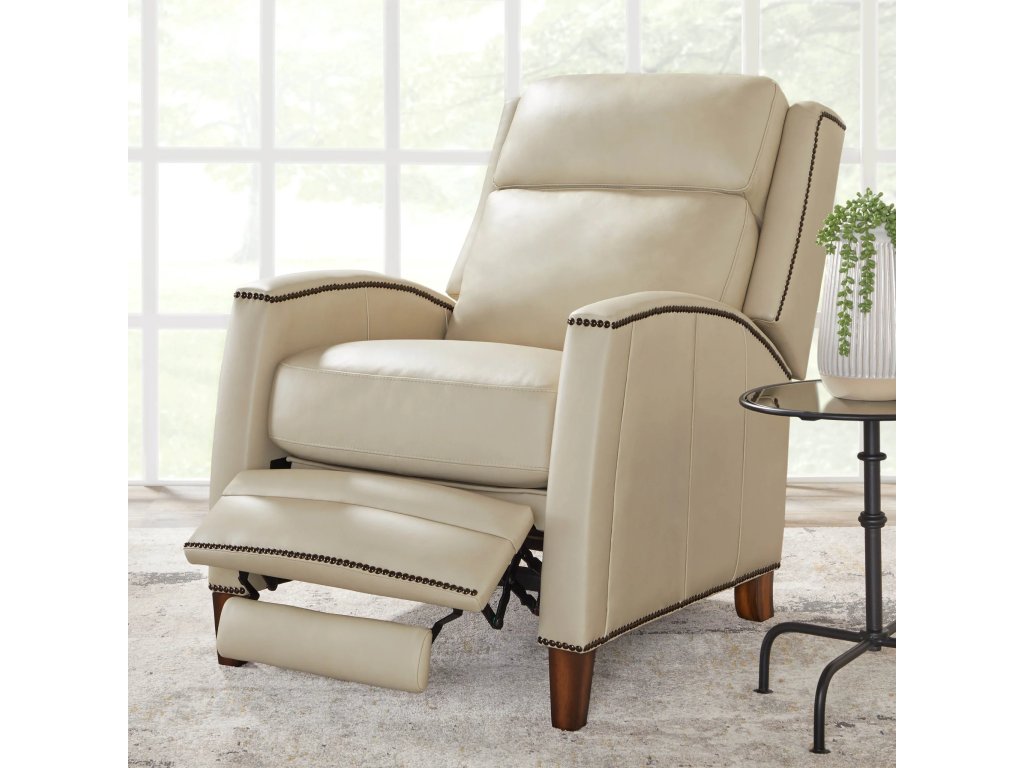 Vermont Pearl Glow Manual Pushback High Leg Recliner - image 1