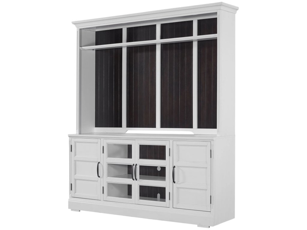 Shoreham Effortless White 76 In. Tv Console With Hutch - image 2