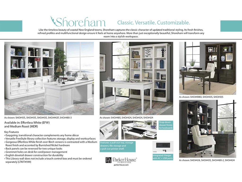 Shoreham Effortless White 76 In. Tv Console With Hutch - image 6