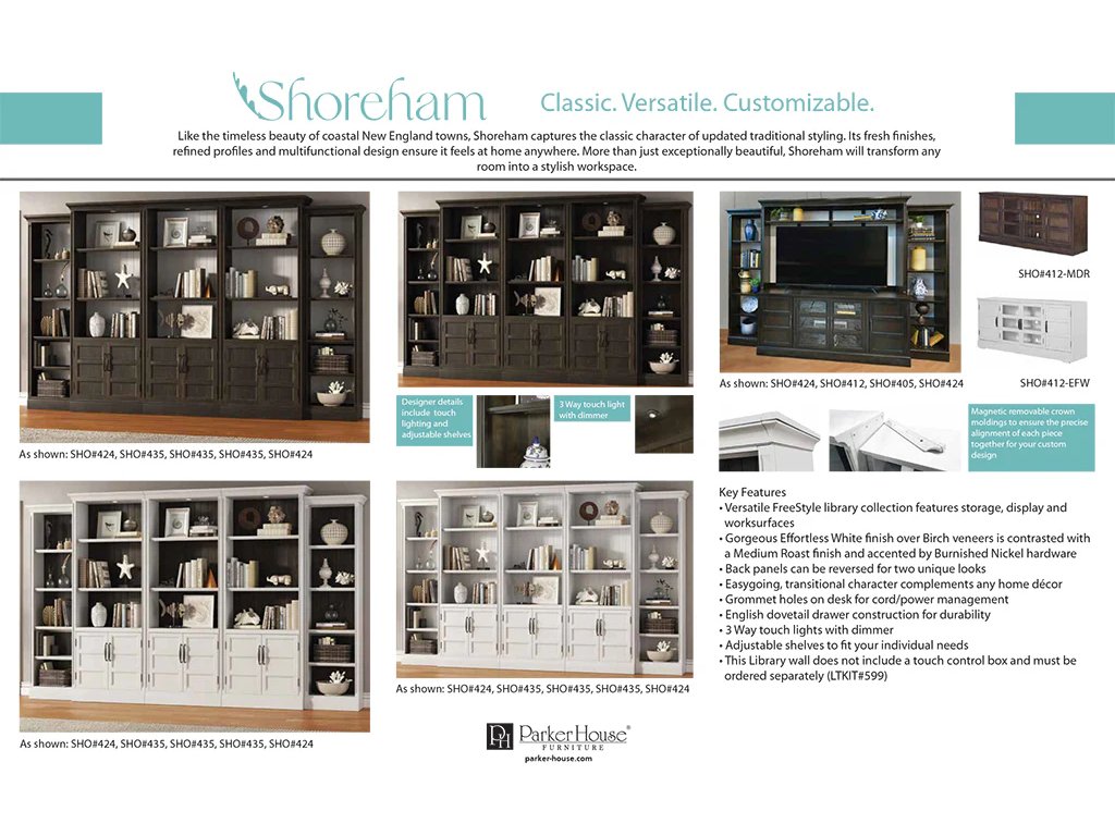 Shoreham Effortless White 76 In. Tv Console With Hutch - image 5