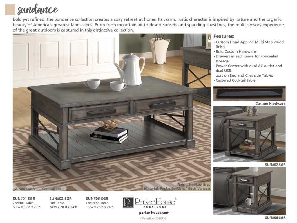 Smokey Grey Everywhere Console With 3 Stools - image 2