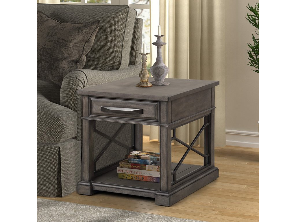 Smokey Grey End Table - main image