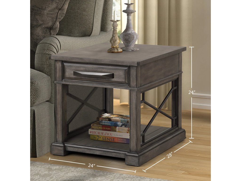 Smokey Grey End Table - image 3