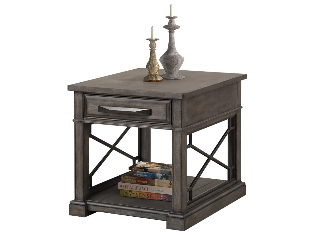 Smokey Grey End Table - image 2