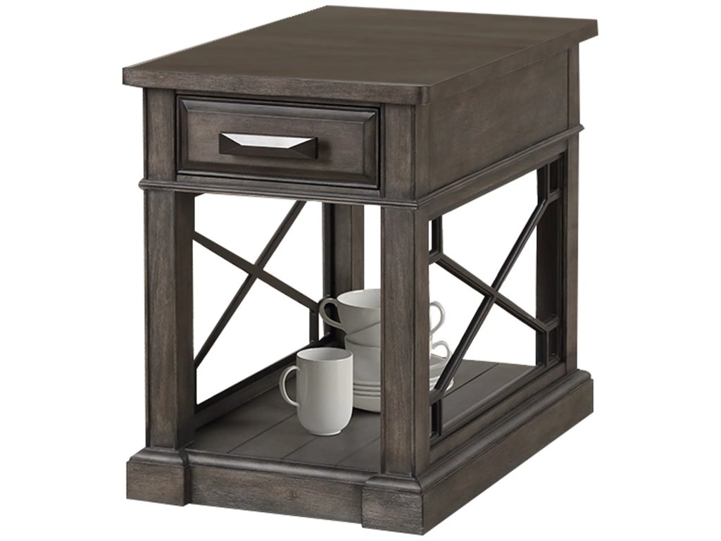 Smokey Grey Chairside Table - image 2
