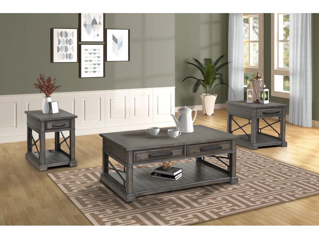 Smokey Grey End Table - image 1