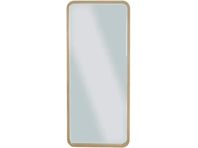 Penny Beveled Glass Floor Mirror in Buff Cream - Alternative View