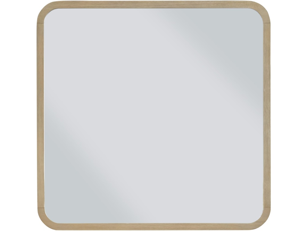 Penny Beveled Glass Wall or Dresser Mirror in Buff Cream - image 2