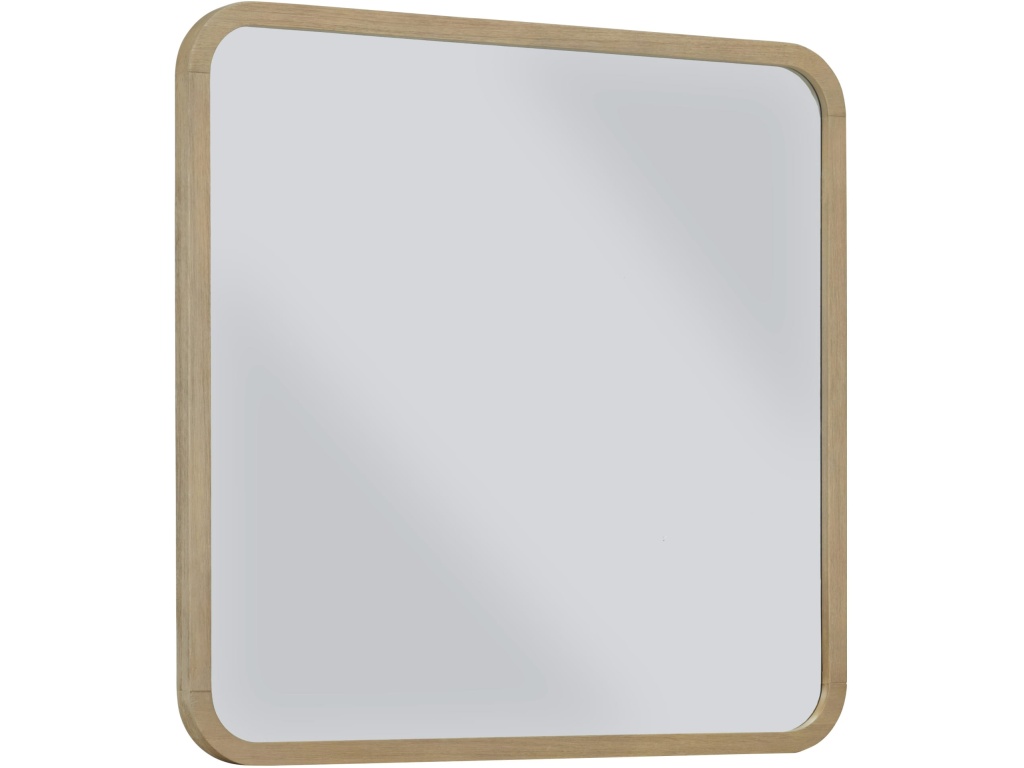 Penny Beveled Glass Wall or Dresser Mirror in Buff Cream - image 5
