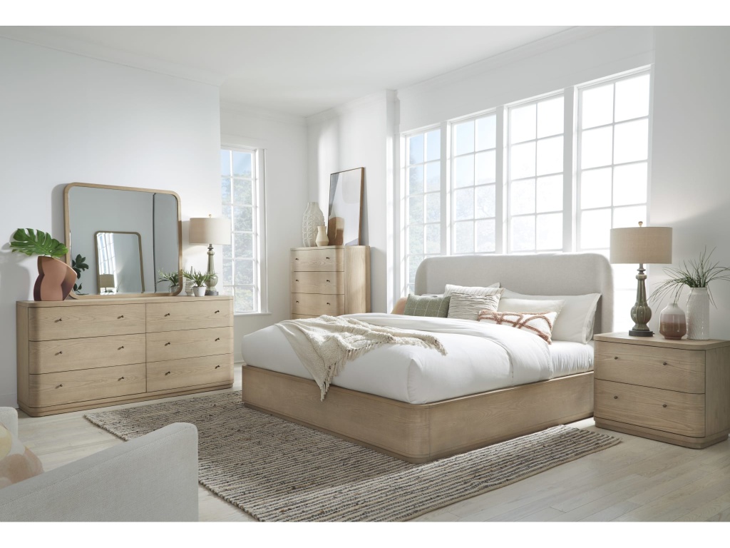 Penny Two Drawer White Ash Nightstand in Buff Cream - image 5