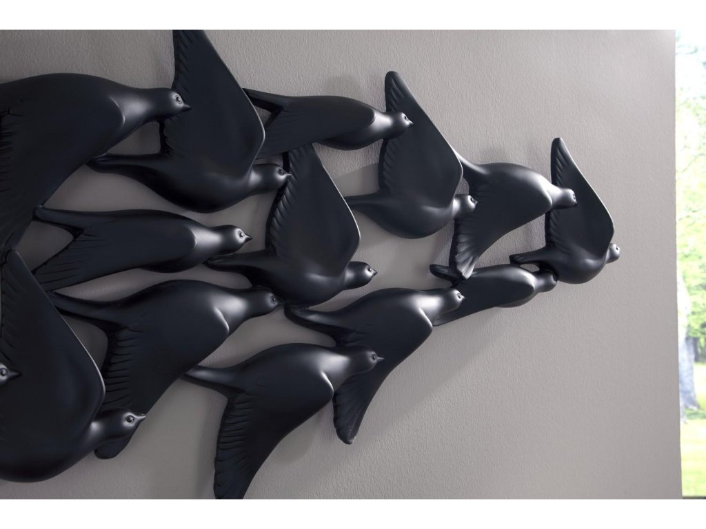 Flock Of Birds Wall Art, Black - image 3