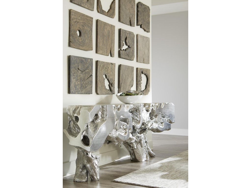 Freeform Console Table, Silver Leaf, Extra Large - image 4