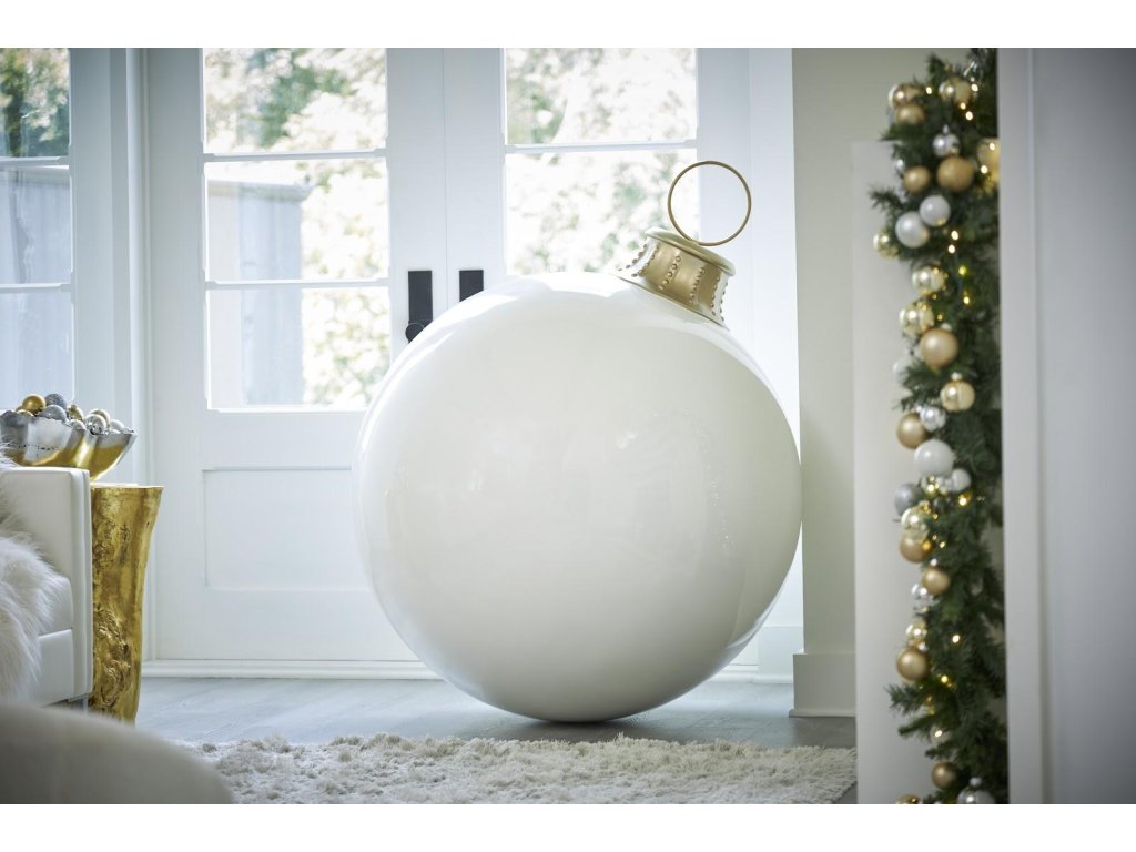 Christmas Ball Ornament, White - image 6