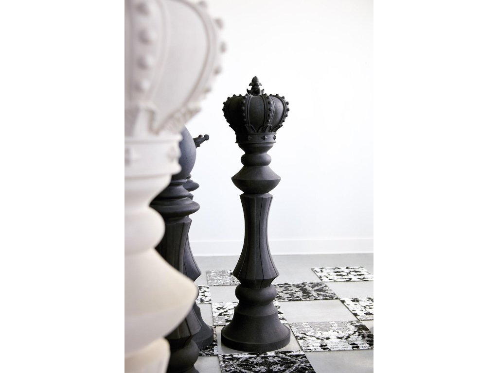 Knight Chess Sculpture, Cast Stone Black - image 7