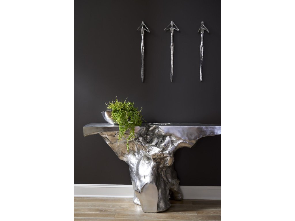 Crown Console Table, Silver Leaf - image 4