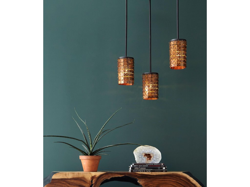 Armor Pendant Lamp, Brass - image 4