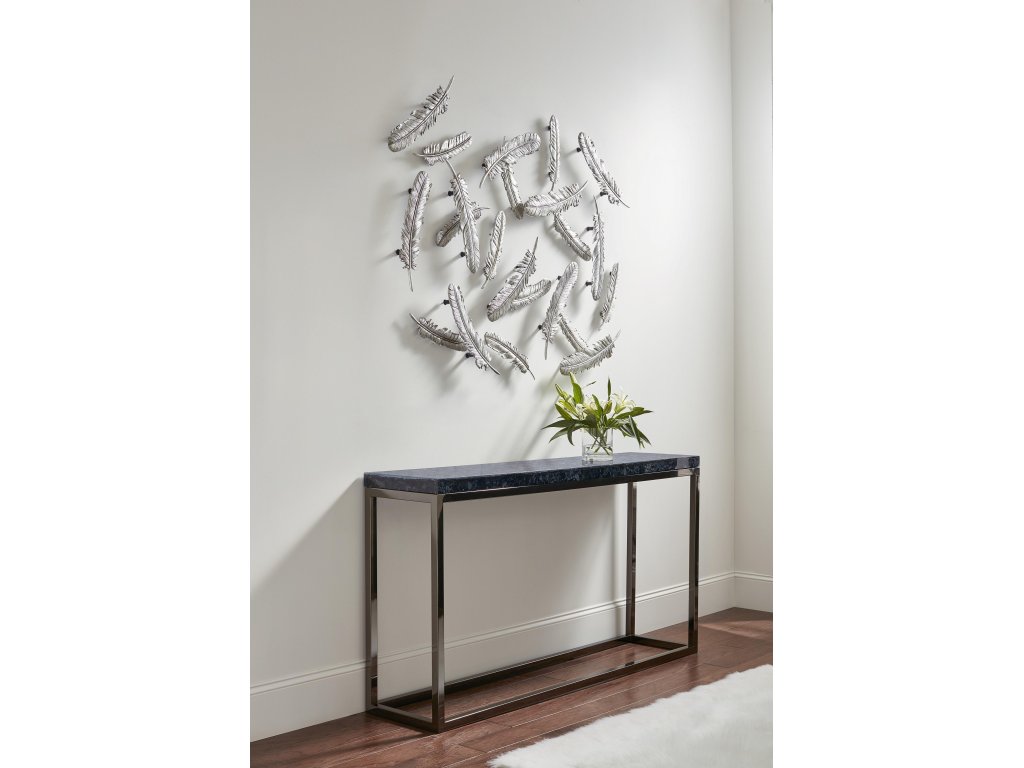 Feathers Wall Art, Small, Silver Leaf, Set of 2 - image 5