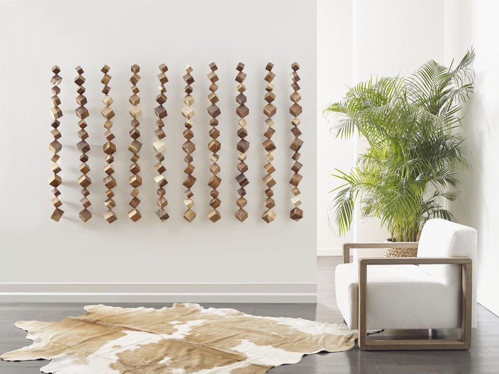 Dice Wall Art, Chamcha Wood, Natural - image 4