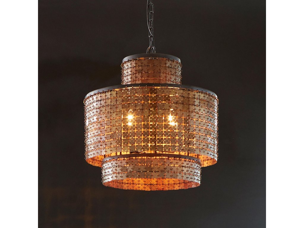 Armor Chandelier, Brass - image 6