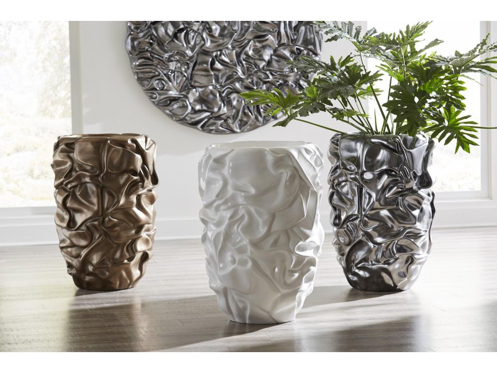 Drape Planter, Liquid Silver - image 4