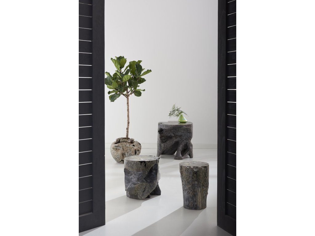 Black Wash Stool, Square - image 6