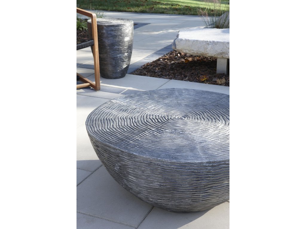 Ripple Side Table, Black/Silver, Aluminum - image 3