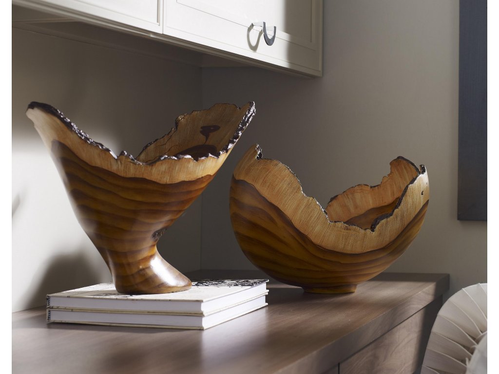 Burled Bowl, Faux Bois - image 2
