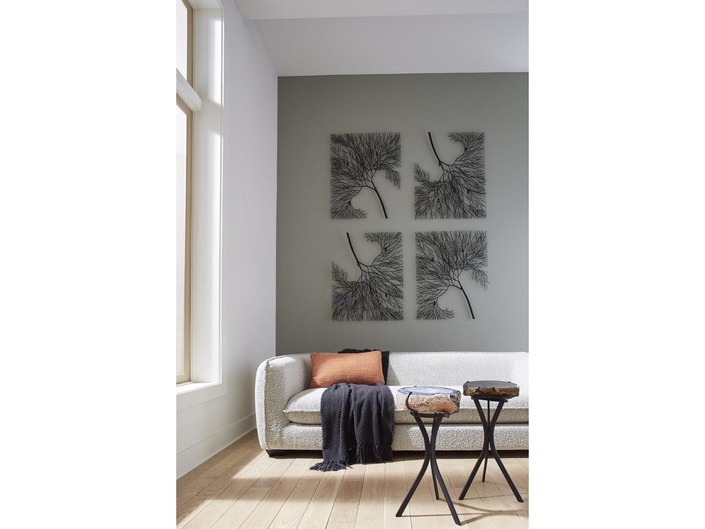 Wire Tree Wall Art, Rectangular, Metal, Black - image 4