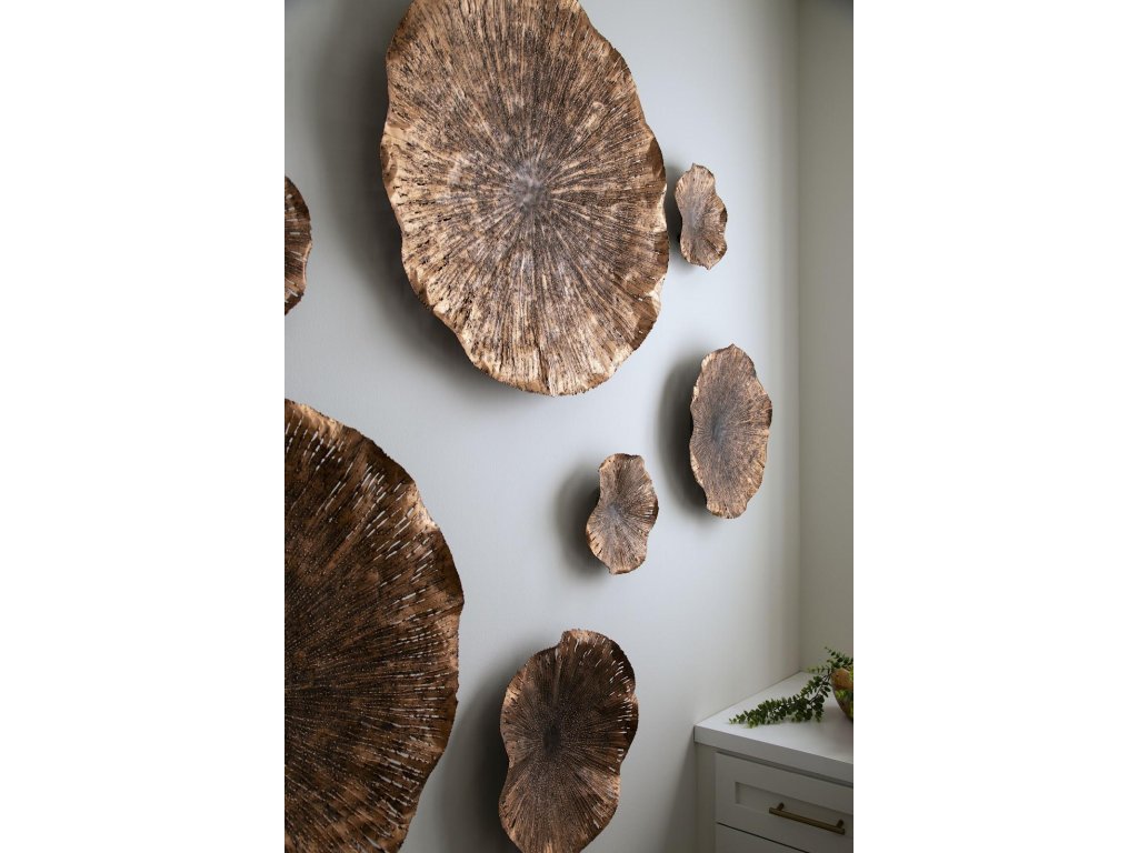 Lotus Wall Art, Copper/Black, LG - image 6