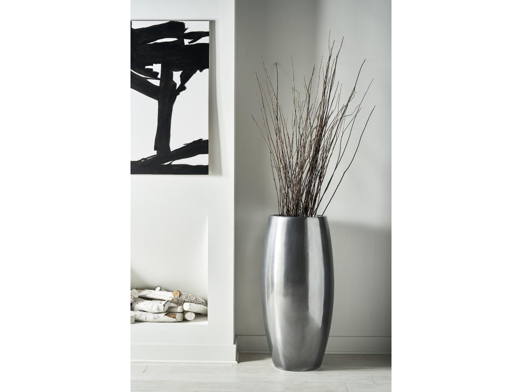 Elonga Planter, Polished Aluminum, LG - image 3