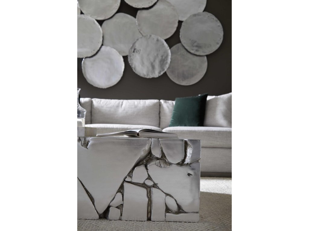 Chunk Square Coffee Table, Silver Leaf - image 5