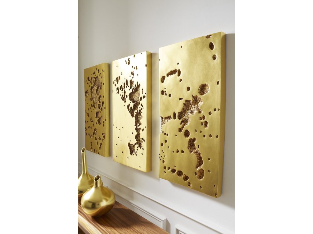 Splotch Wall Art, Rectangle, Gold Leaf - image 4