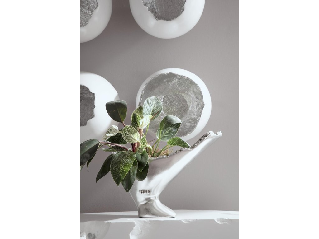Burled Vase, Silver Leaf - image 4